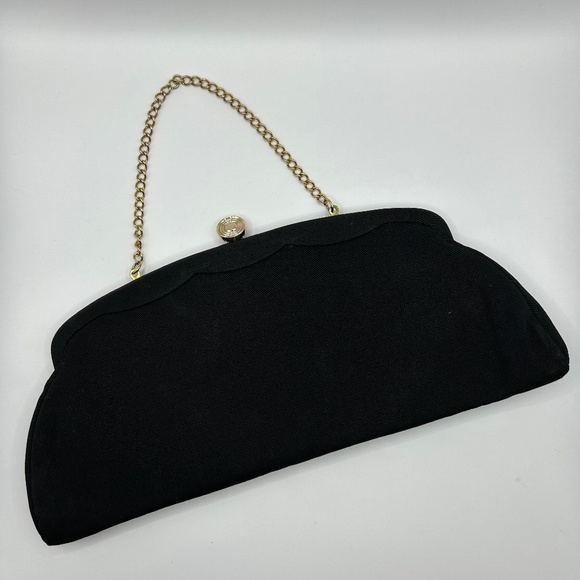 Vintage Black Evening Clutch - Picture 1 of 8